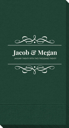 Modern Flourish Framed Guest Towels